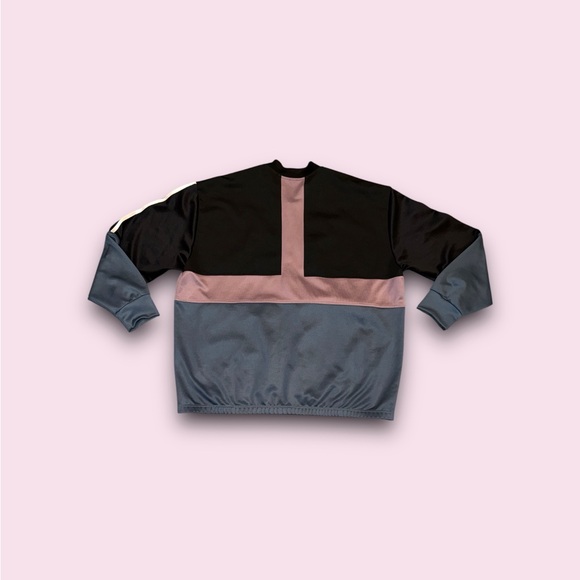 Adidas Tricot Black Purple Teal Track Jacket Sportswear Activewear GG6838 2XL - Picture 2 of 4